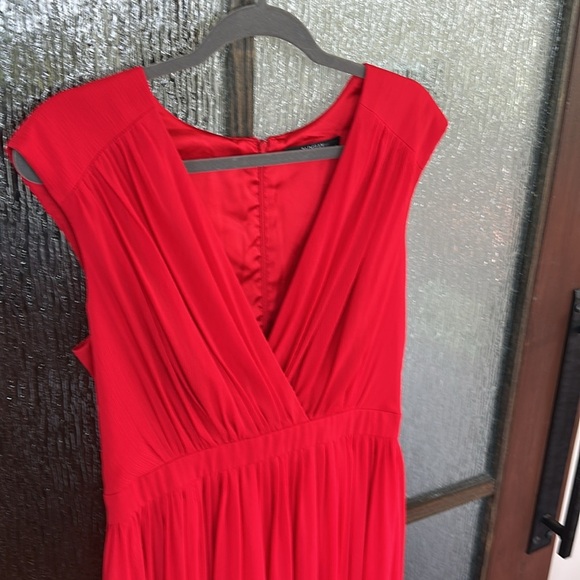 Badgley Mischka To Love Again Dress Long Formal Gown Size 10 Red - Picture 7 of 12